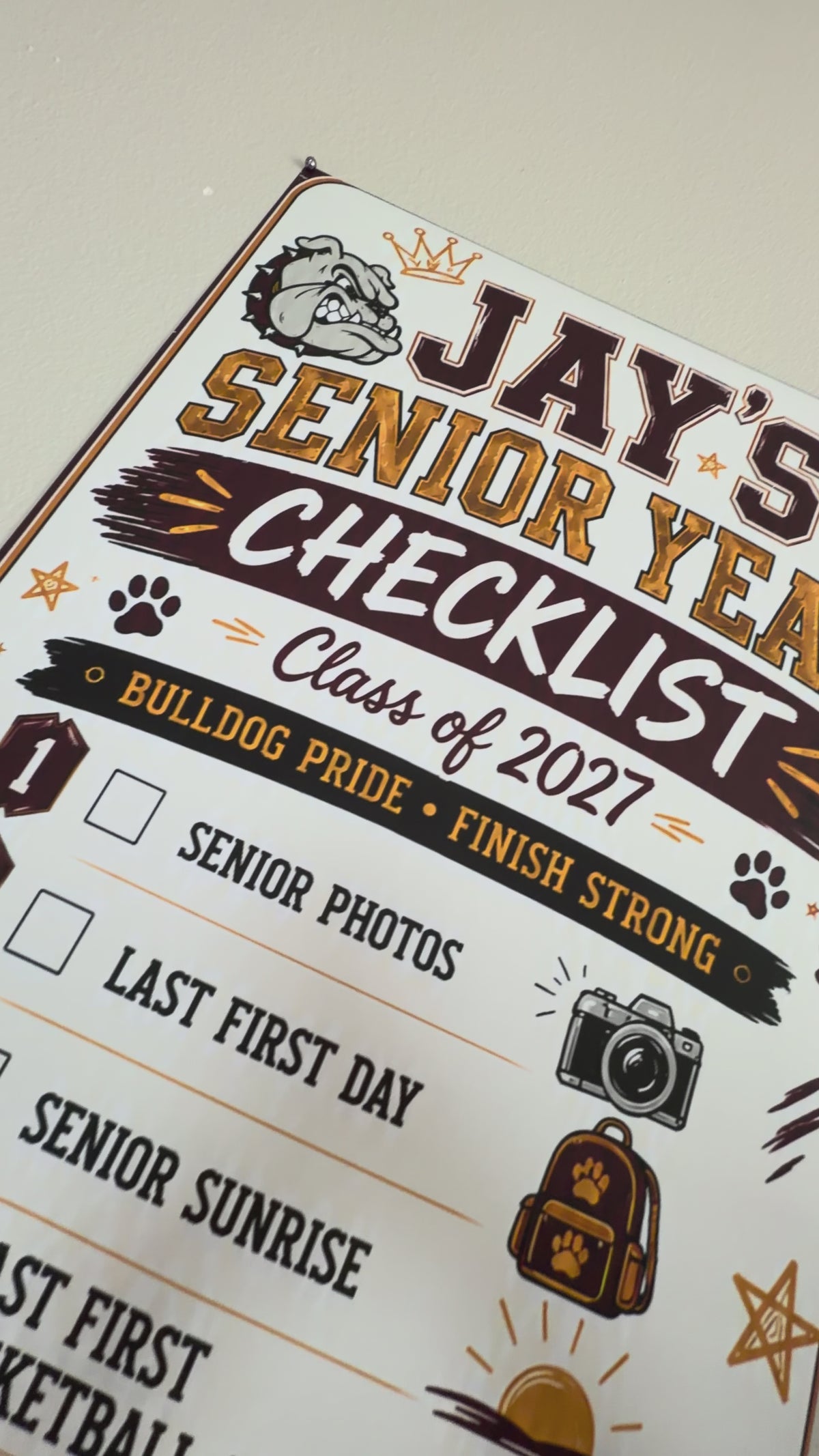 Senior Checklist Banner